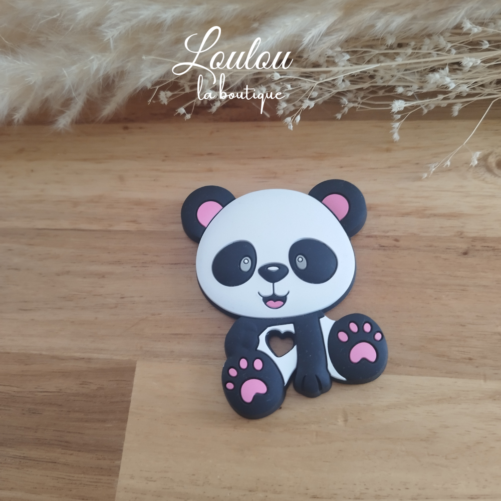Panda de dentition en silicone