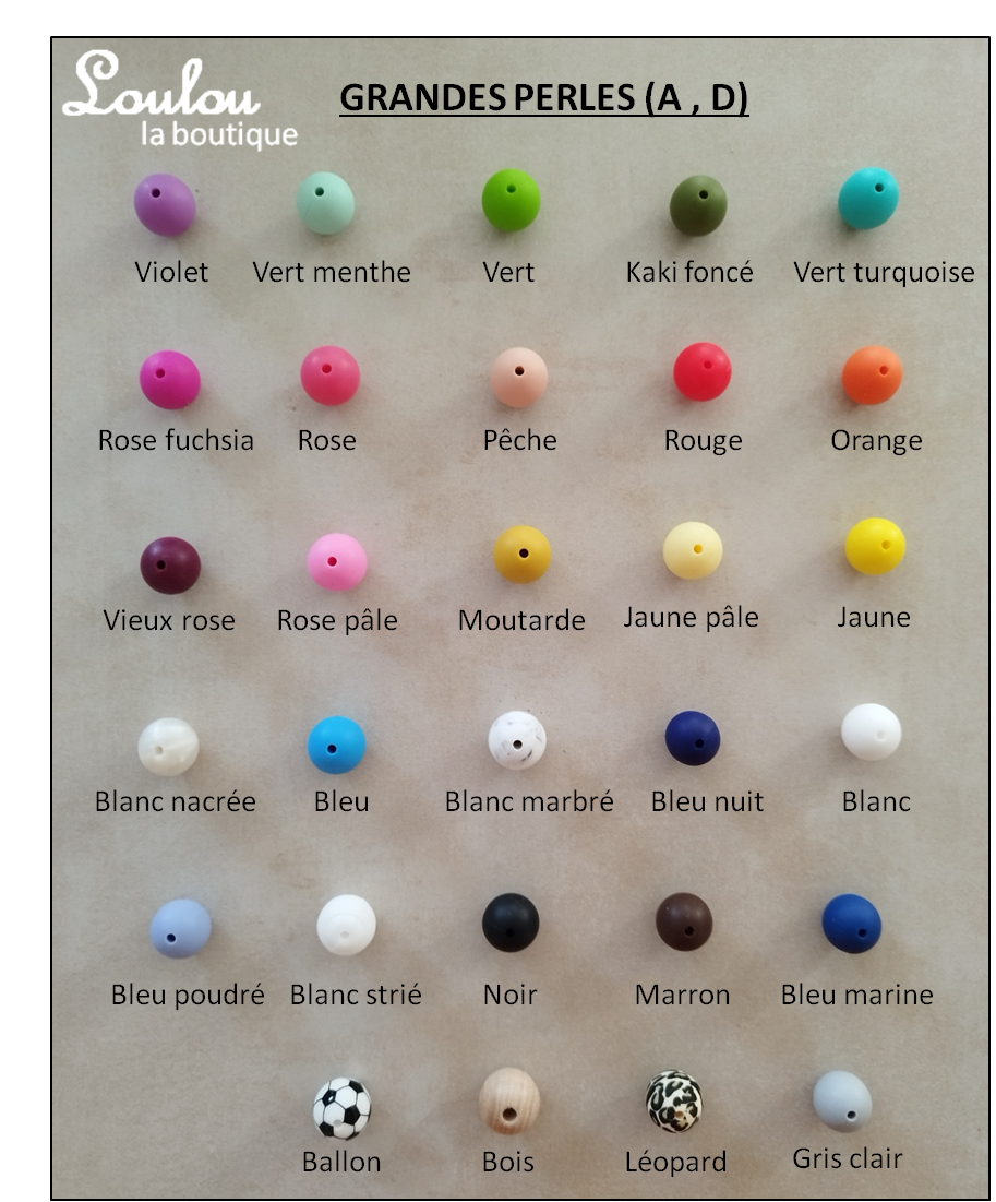 Porte-clef sur mesure 1 - Cadeau naissance - Porte-clef sans BPA fait main avec perles sur mesure - www.louloulaboutique.com - Accessoire bébé éveil