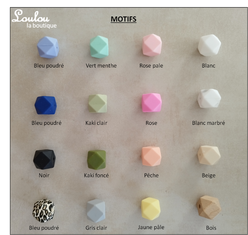 Porte-clef sur mesure 1 - Cadeau naissance - Porte-clef sans BPA fait main avec perles sur mesure - www.louloulaboutique.com - Accessoire bébé éveil