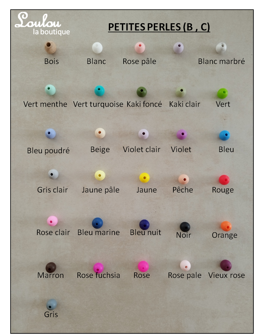 Porte-clef sur mesure 1 - Cadeau naissance - Porte-clef sans BPA fait main avec perles sur mesure - www.louloulaboutique.com - Accessoire bébé éveil