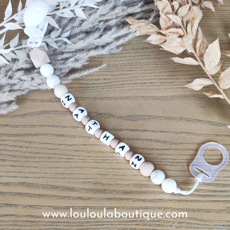 Attache tétine personnalisée 18