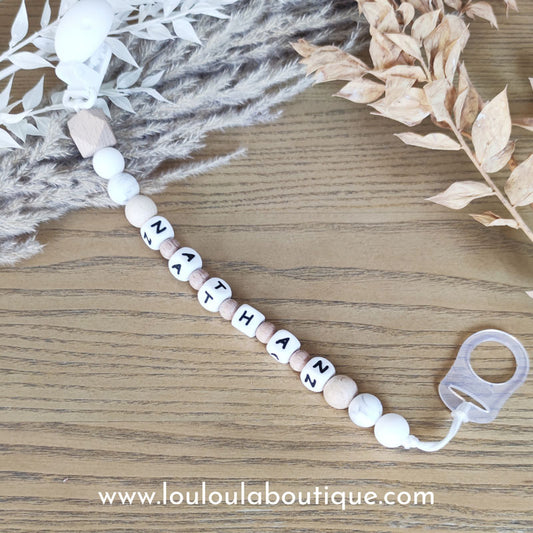 Attache tétine personnalisée 18