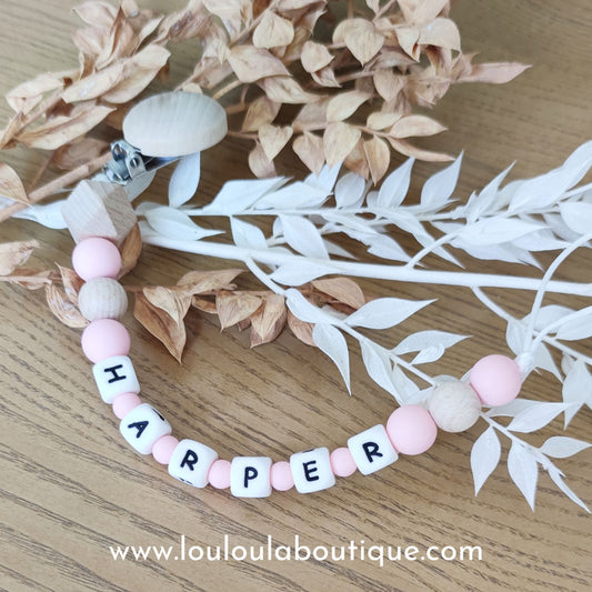 Attache tétine personnalisée 33