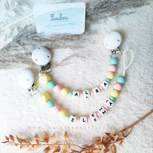 Attache tétine personnalisée 8