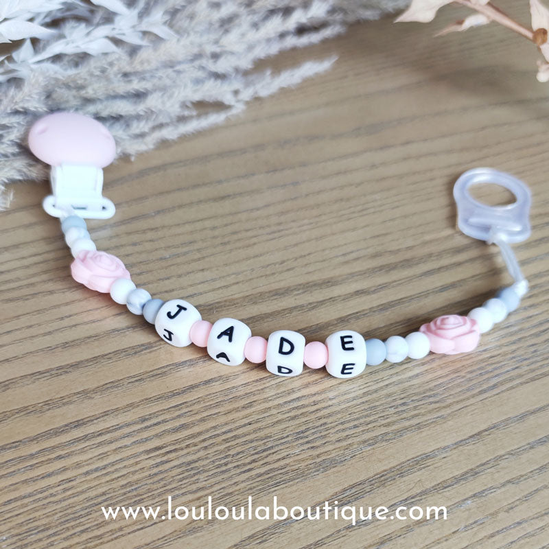 Attache tétine personnalisée 42