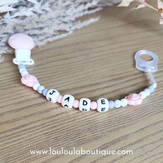 Attache tétine personnalisée 42