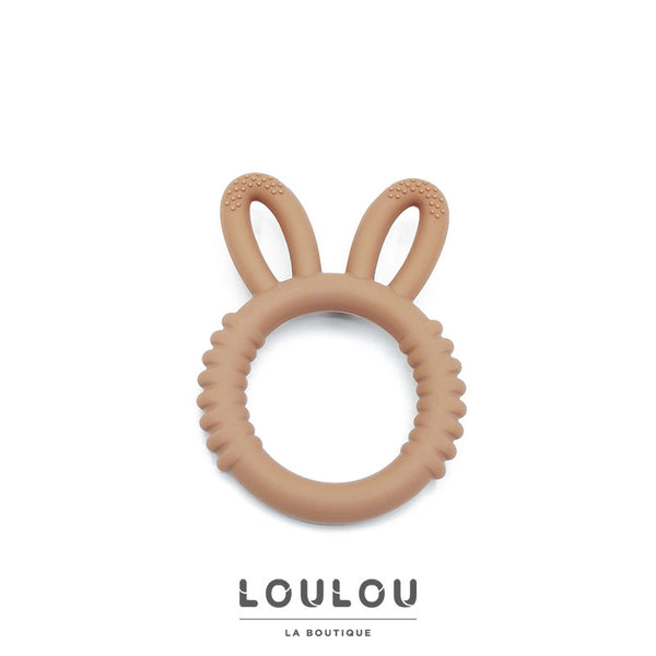 ANNEAU DENTITION BEBE - Lapin blush